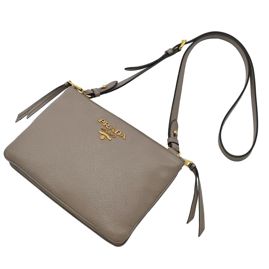 プラダ ショルダーバッグ メタルロゴ ゴールド金具 リボン オールレザー PRADA（プラダ） メタルロゴ ショルダーバッグ クロスボディバッグ