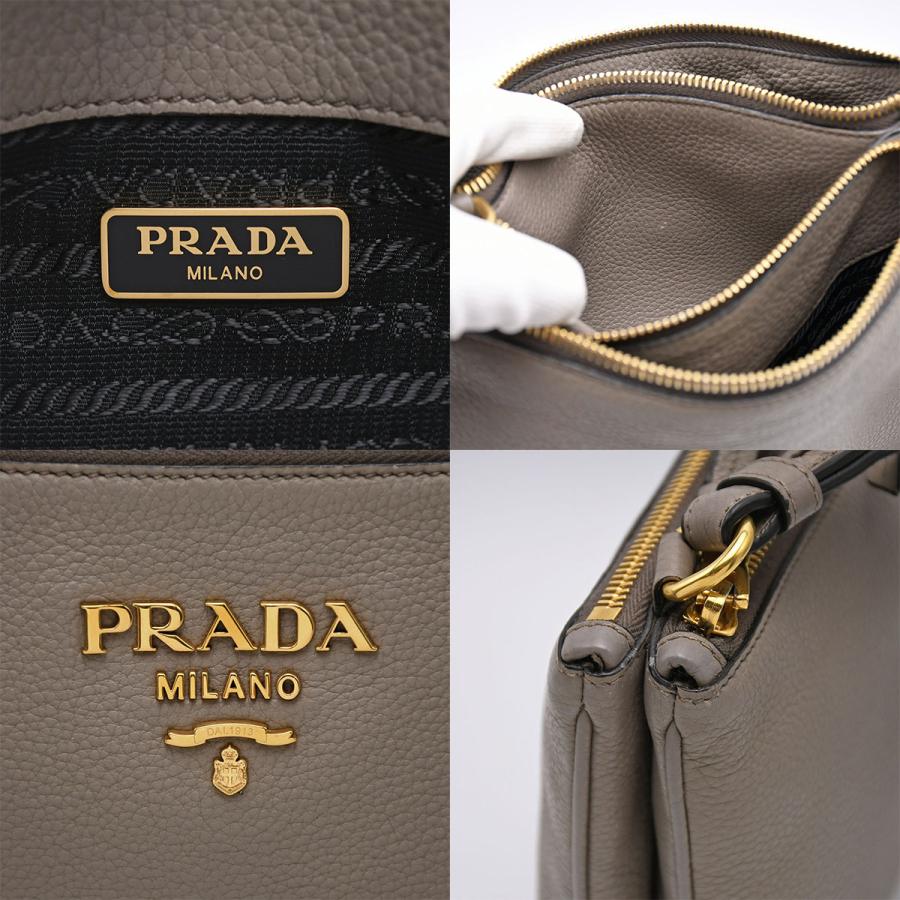 プラダ ショルダーバッグ メタルロゴ ゴールド金具 リボン オールレザー PRADA（プラダ） メタルロゴ ショルダーバッグ クロスボディバッグ