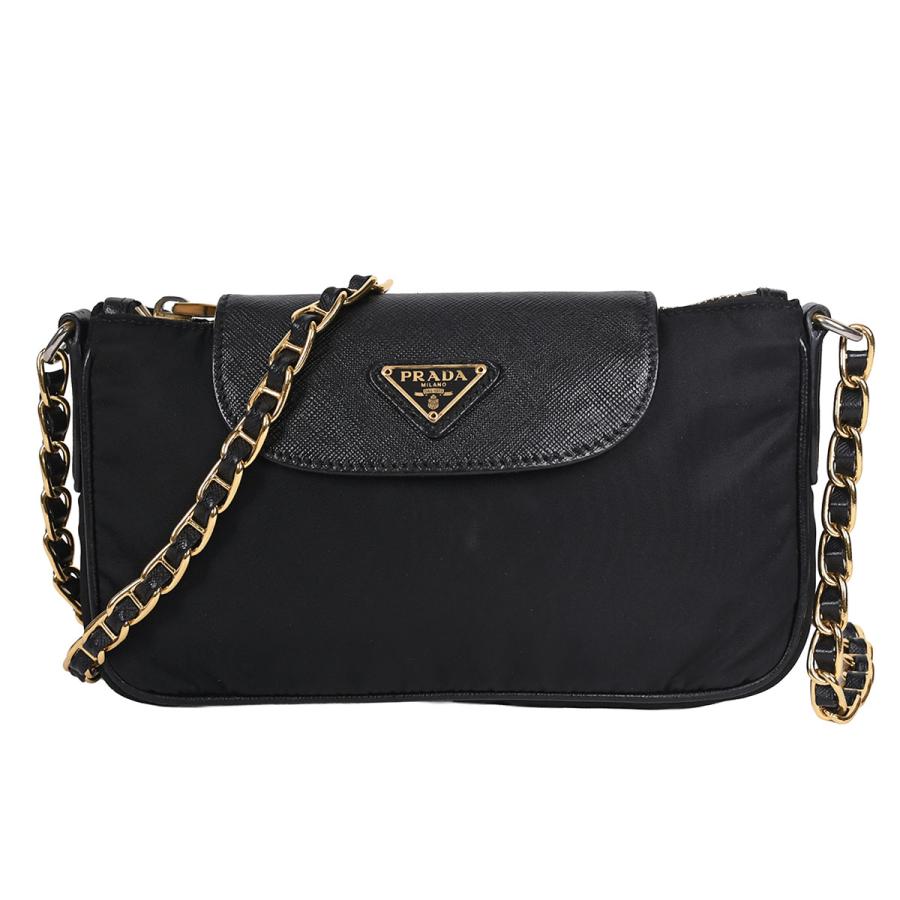 PRADA（プラダ） トライアングルロゴ チェーン ショルダーバッグ