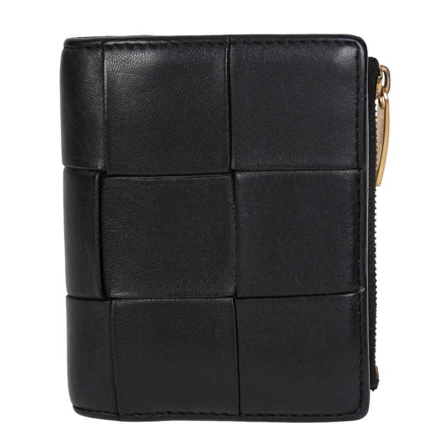 BOTTEGA VENETA カセット スモール ブラック 二つ折り財布 BOTTEGA VENETA（ボッテガ・ヴェネタ） スモール カセット 二つ折り