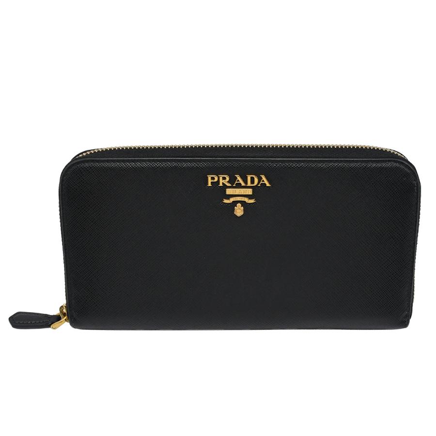 PRADA（プラダ） メタルロゴ ラウンドファスナー ジップアラウンド 長
