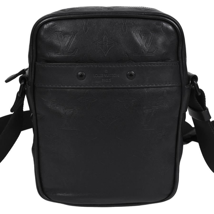 極美品 ルイヴィトン モノグラムシャドウ ダヌーヴPM NM ショルダーバッグ黒 LOUIS VUITTON（ルイ・ヴィトン） モノグラムシャドウ ダヌーブPM