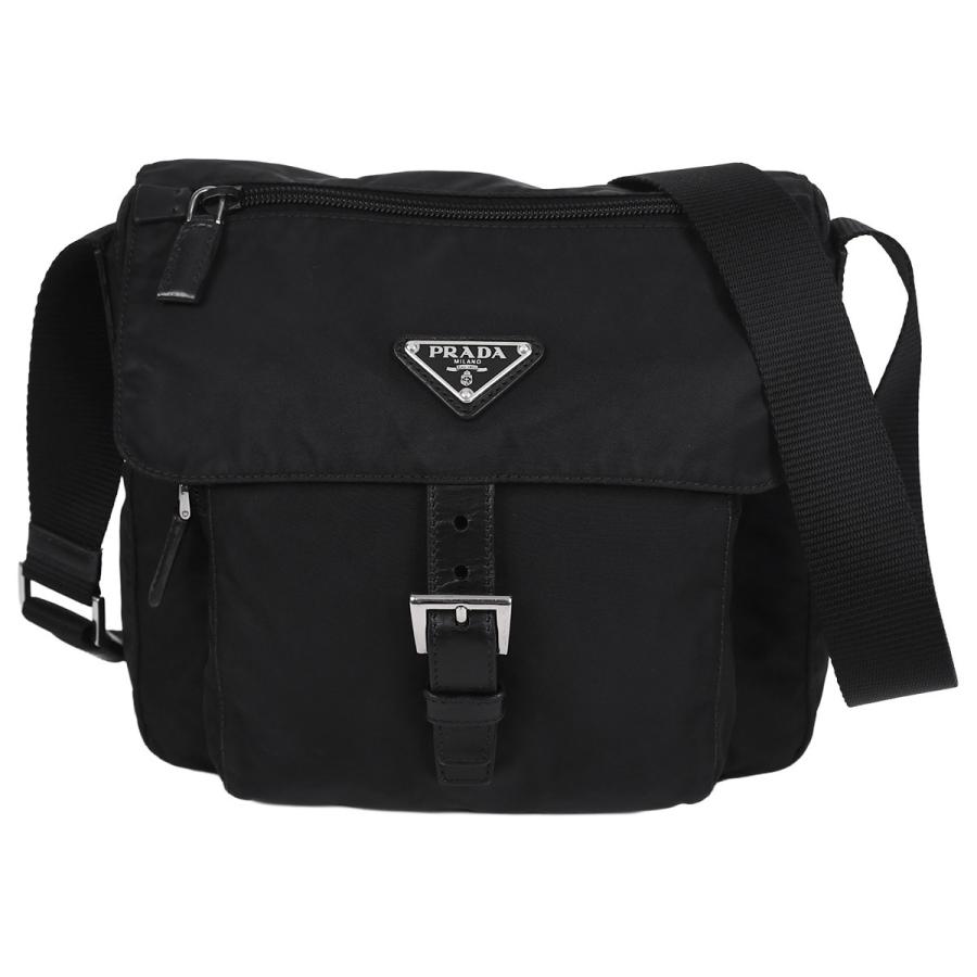 PRADA プラダ トライアングルロゴ ショルダーバッグ BT8994 ブラック PRADA（プラダ） トライアングルロゴ ショルダーバッグ クロスボディ