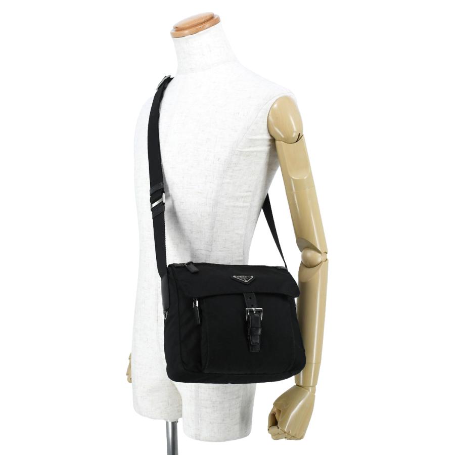PRADA プラダ トライアングルロゴ ショルダーバッグ BT8994 ブラック PRADA（プラダ） トライアングルロゴ ショルダーバッグ クロスボディ