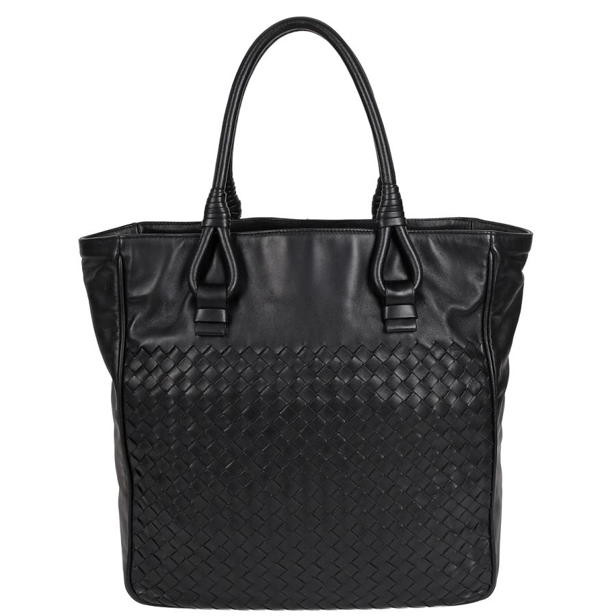 BOTTEGA VENETA イントレチャート トートバッグ ブラック BOTTEGA VENETA（ボッテガ・ヴェネタ） イントレチャート トートバッグ