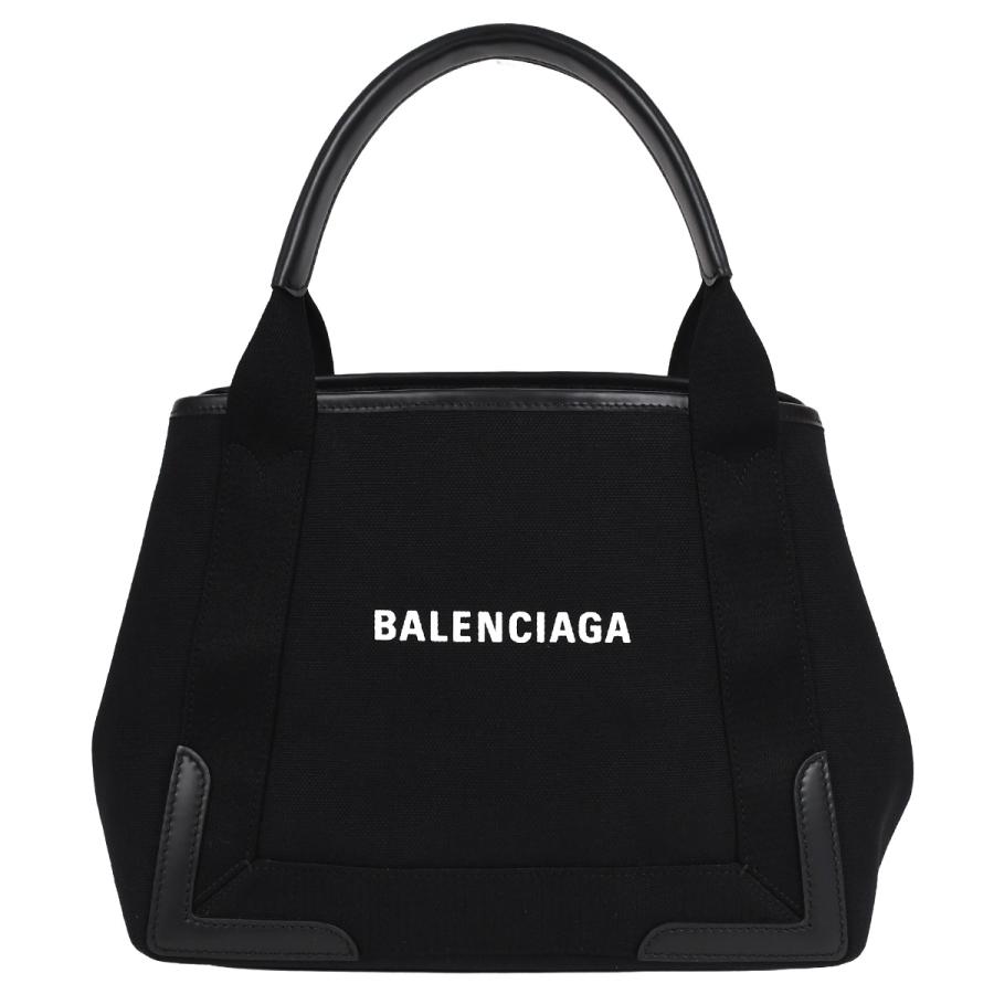 ✨美品✨ BALENCIAGA ネイビーカバス ハンドバッグ キャンバス 黒 BALENCIAGA（バレンシアガ） ネイビー カバ スモール S トートバッグ