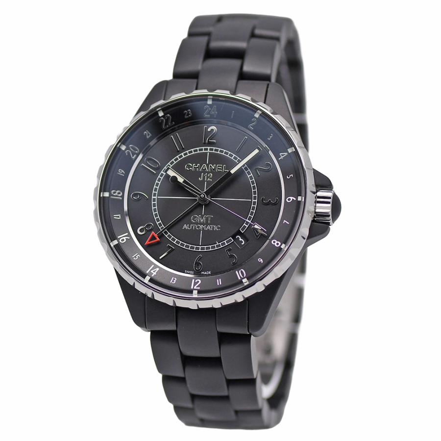美品純正正規品　CHANEL J12 オートマティック ブラック CHANEL（シャネル） J12 GMT 41mm オートマティック メンズ 自動巻
