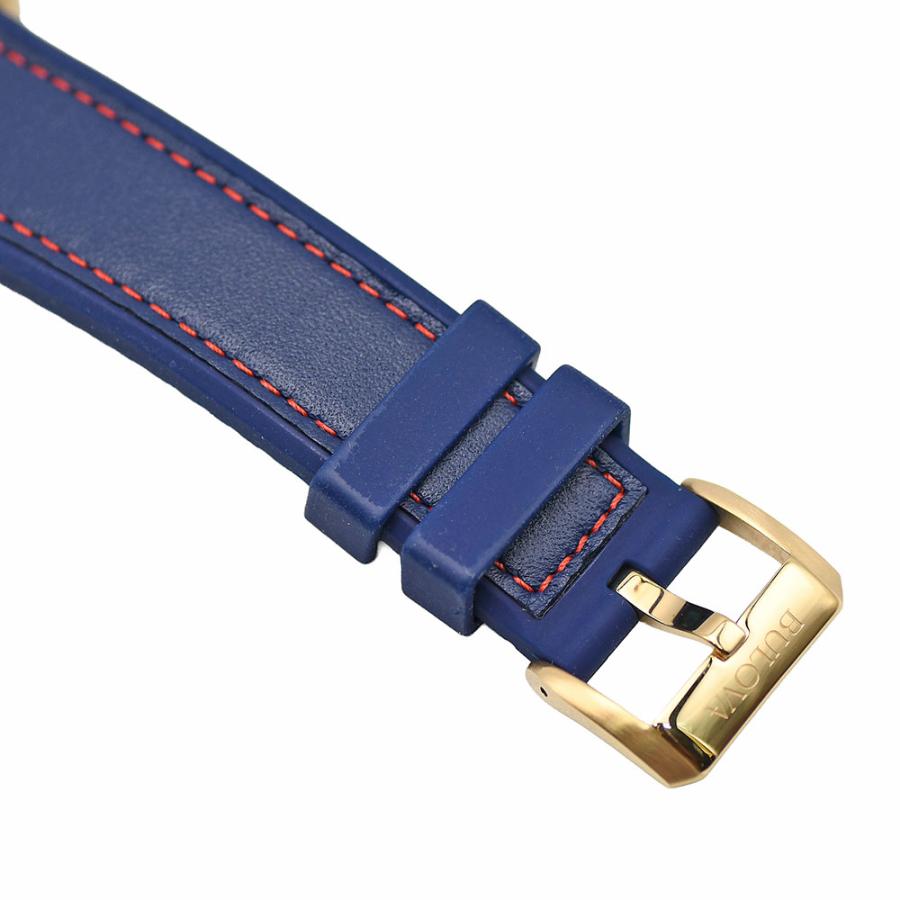 【稼働/美品/付属】Bulova マリンスター クロノグラフ ブルー文字盤 QZ BULOVA（ブローバ） マリンスター クロノグラフ メンズ クォーツ