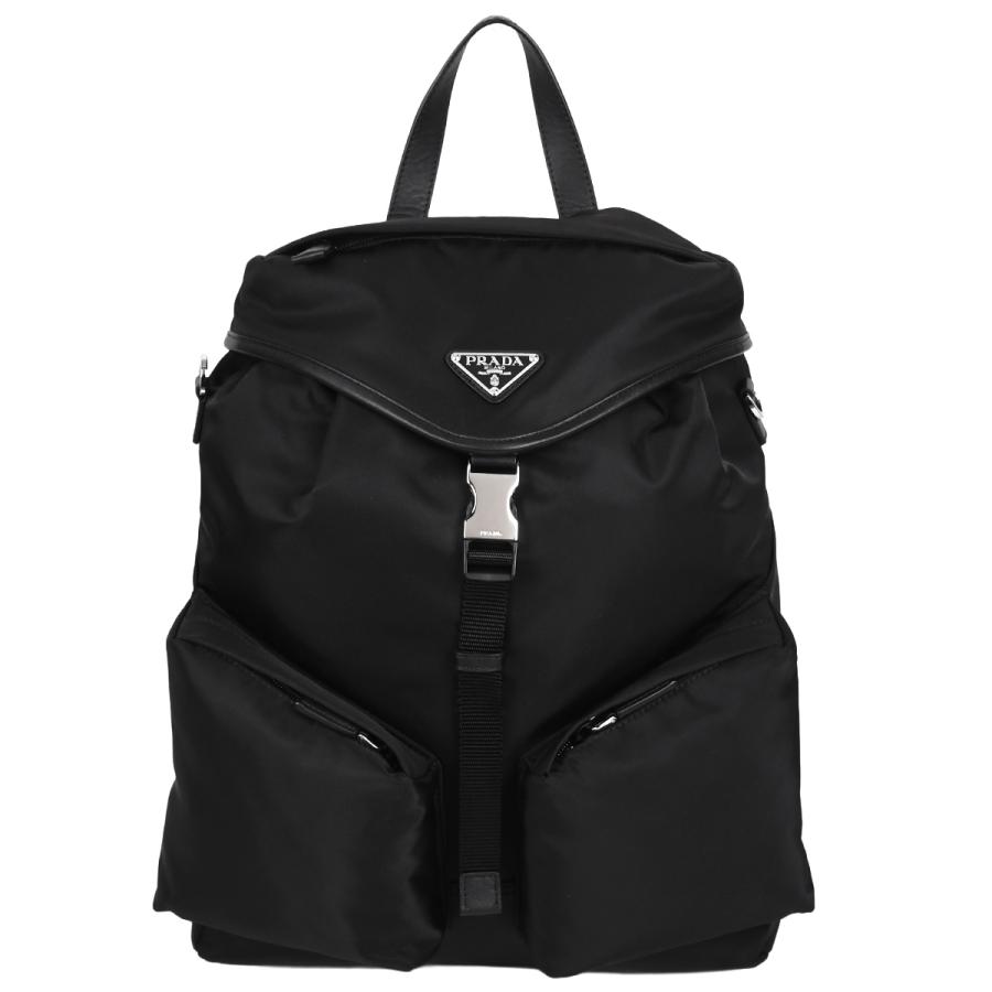 PRADA（プラダ） トライアングルロゴ Re-Nylon×レザー バックパック