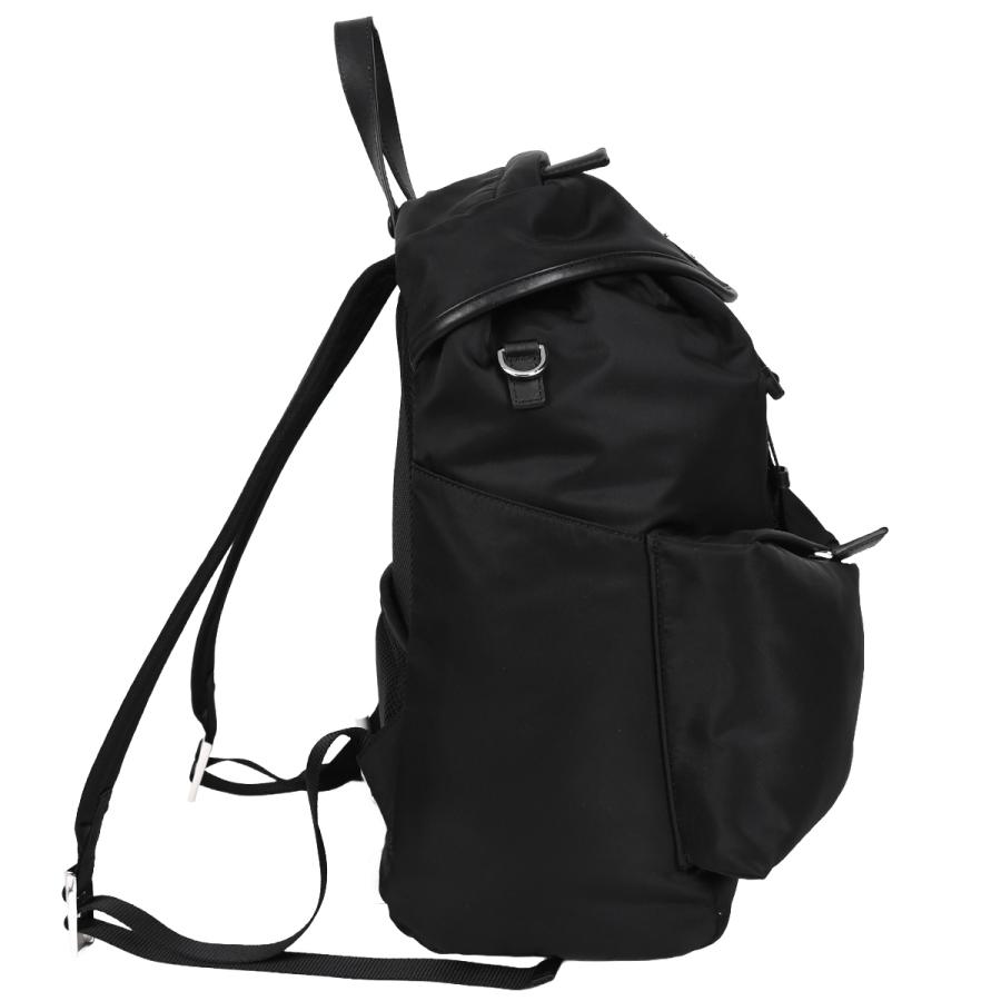 a*a様 PRADA ナイロン リュック ブラック PRADA（プラダ） トライアングルロゴ Re-Nylon×レザー バックパック