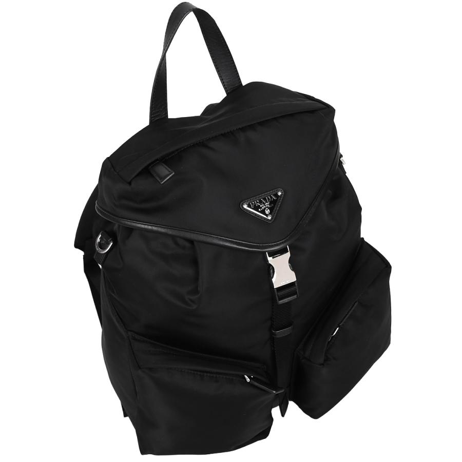 PRADA（プラダ） トライアングルロゴ Re-Nylon×レザー バックパック
