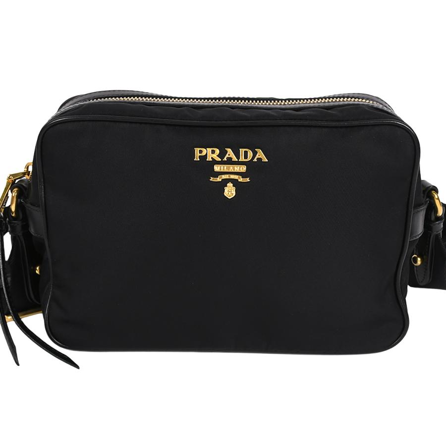 【PRADA】 プラダ ショルダーバッグ メッセンジャーバッグ　メタルロゴ　金具 PRADA（プラダ） メタルロゴ ショルダーバッグ クロスボディバッグ