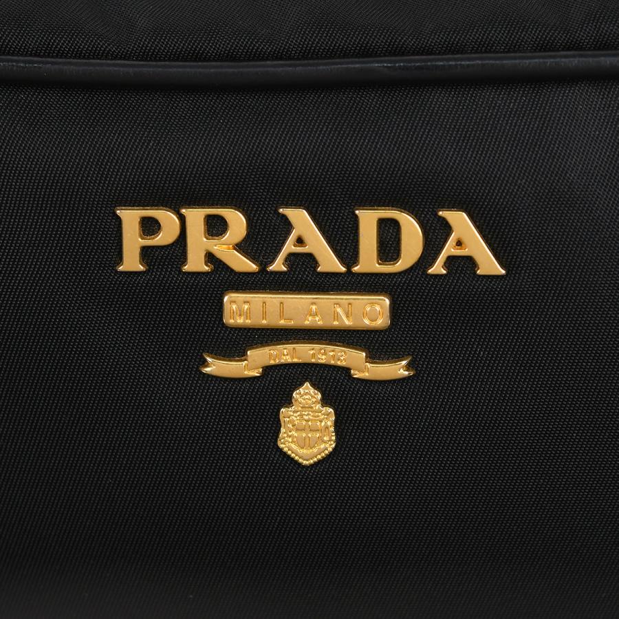 プラダ ショルダーバッグ メタルロゴ ゴールド金具 リボン オールレザー PRADA（プラダ） メタルロゴ ショルダーバッグ クロスボディバッグ