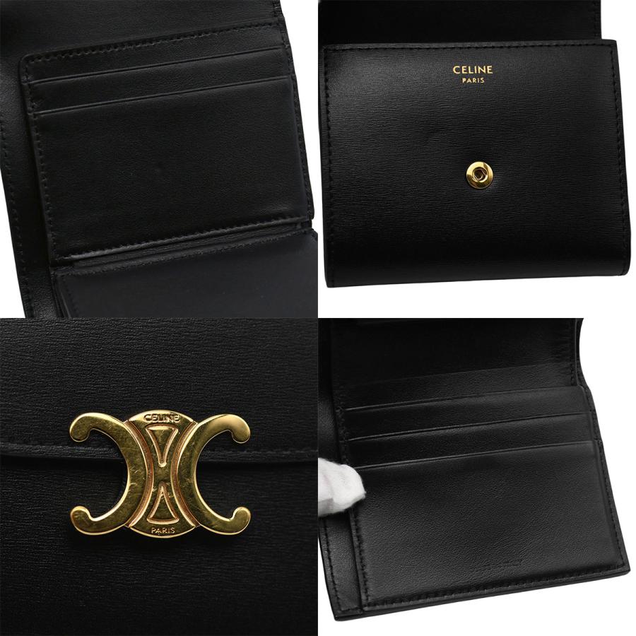 美品　CELINE トリオンフ スモールウォレット CELINE（セリーヌ） スモール フラップウォレット トリオンフ