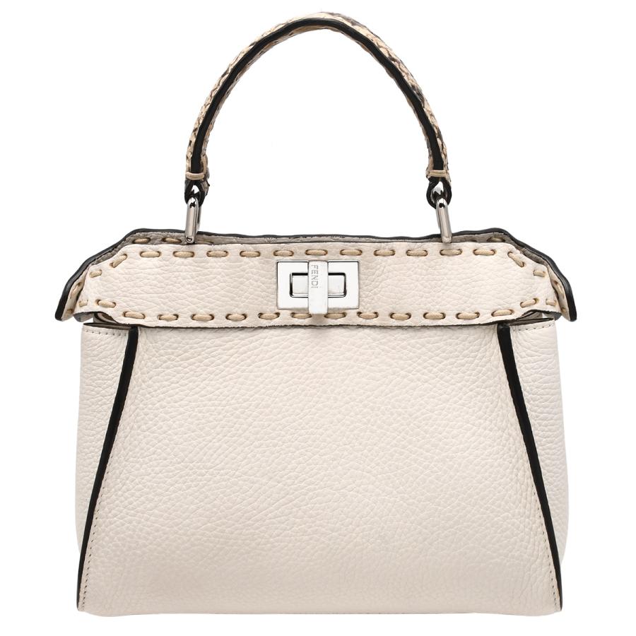 FENDI ピーカブー アイシーユー プチ セレリア ホワイト 2WAY FENDI（フェンディ） セレリア ピーカブー ミニ スモール 2way