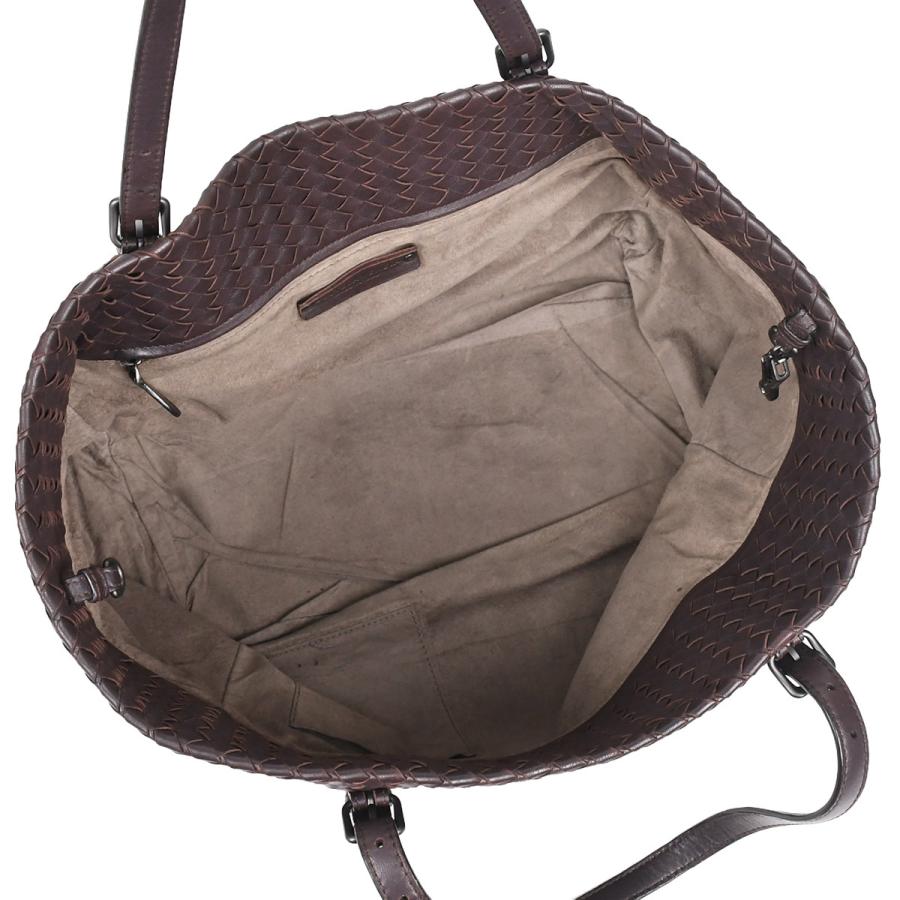 ボッテガヴェネタ ボストンバッグ ランウェイ イントレチャート ブラウン 美品 BOTTEGA VENETA（ボッテガ・ヴェネタ） イントレチャート トートバッグ