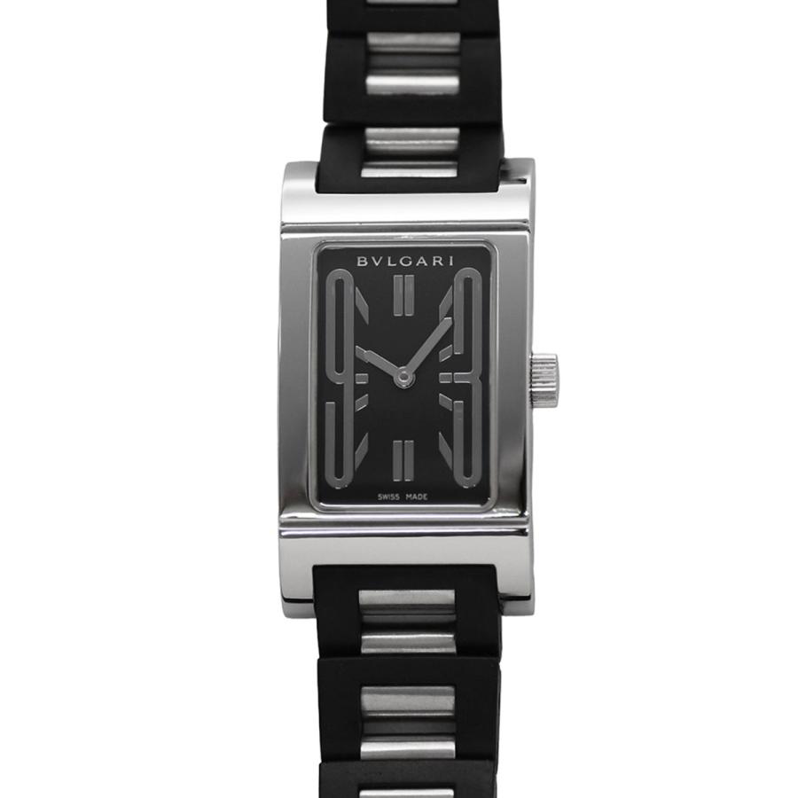 ブルガリ レッタンゴロ RT39S ラバー ブラック クォーツ レディース 時計 BVLGARI（ブルガリ） レッタンゴロ レディース クォーツ SS ラバー