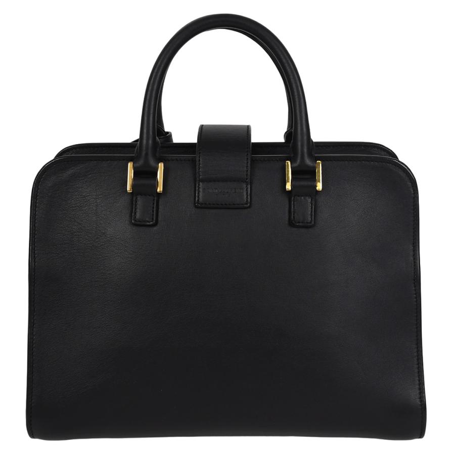 Saint Laurent ハンドバッグ ブラック SAINT LAURENT サンローラン PARIS ベイビーカバス YSL ロゴ