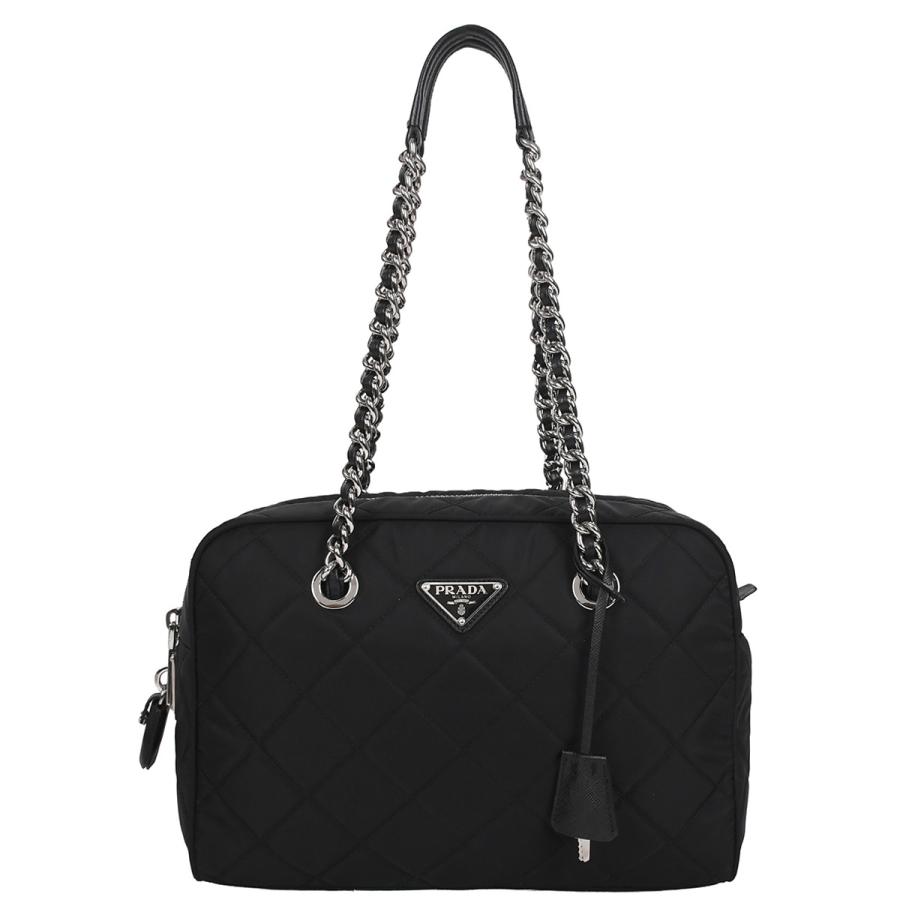 PRADA（プラダ） トライアングルロゴ キルティング チェーンショルダー