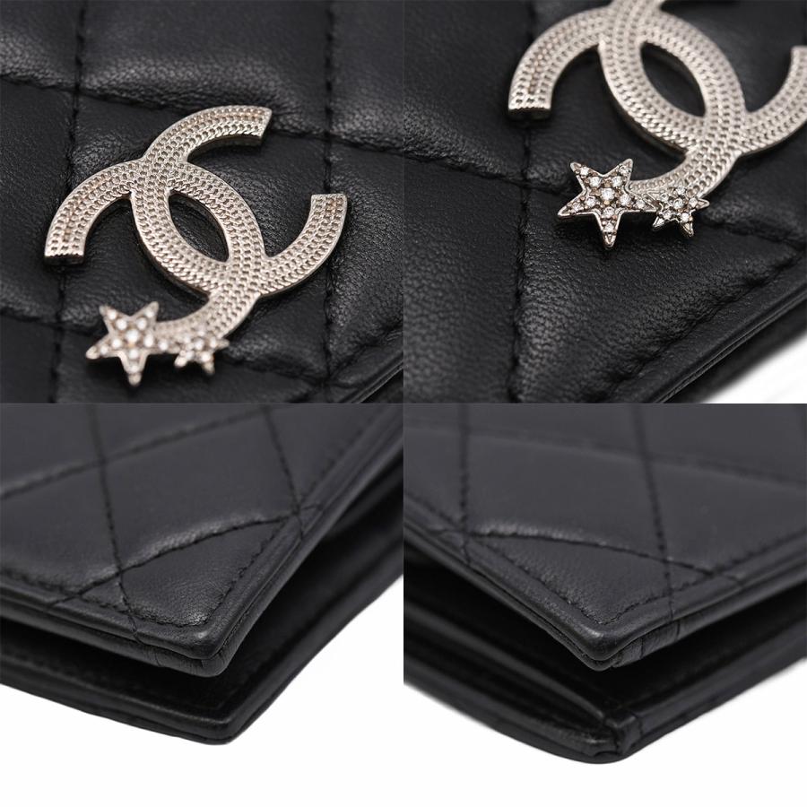 CHANEL（シャネル） マトラッセ 二つ折り 財布 ココマーク スター