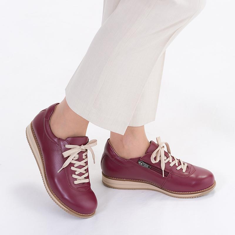 セール ウォーキングシューズ レディース ギフト メディカルウォーク 1645 ワイン 3E ひざ AF16453AAアサヒシューズ直営店