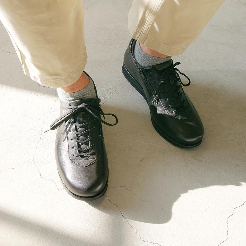 スニーカー メンズ 3e ひざ メディカルウォーク 2944 オールブラック アサヒシューズ直営店 通販 Paypayモール