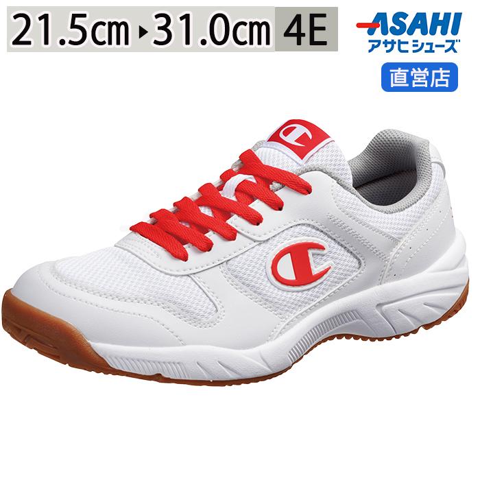 Champion（チャンピオン） 体育館シューズ SC100 ホワイト/レッド(21.5