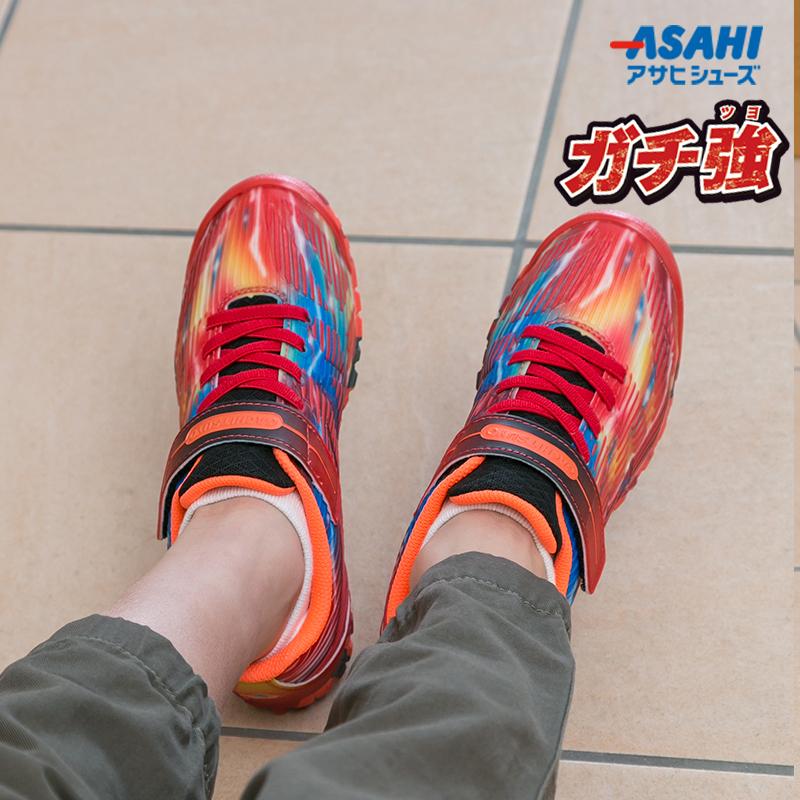 ジュニア スニーカー 破れにくい 丈夫な靴 ガチ強 アサヒ J034 レッド アサヒシューズ直営店 通販 Paypayモール