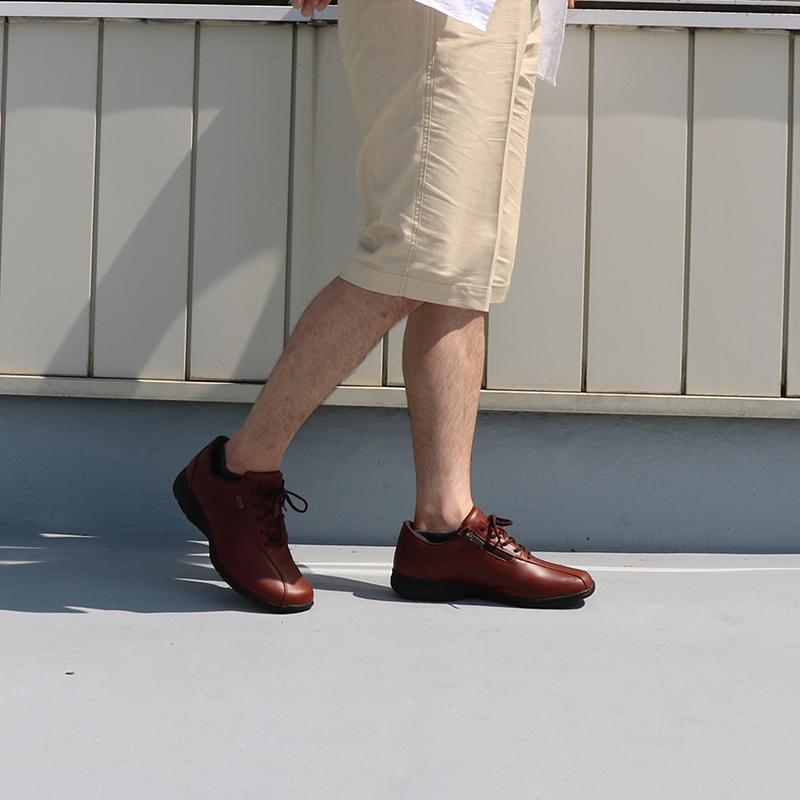 人気SALE,【高品質の製品】ウォーキングシューズ メンズ  メディカルウォーク MF ブラウン 4E 幅広  ひざに優しい靴　通勤 茶色 マジックテープ