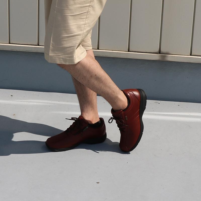 人気SALE,【高品質の製品】ウォーキングシューズ メンズ  メディカルウォーク MF ブラウン 4E 幅広  ひざに優しい靴　通勤 茶色 マジックテープ