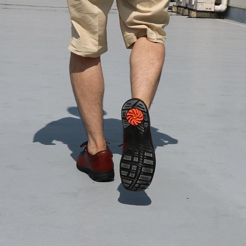 人気SALE,【高品質の製品】ウォーキングシューズ メンズ  メディカルウォーク MF ブラウン 4E 幅広  ひざに優しい靴　通勤 茶色 マジックテープ