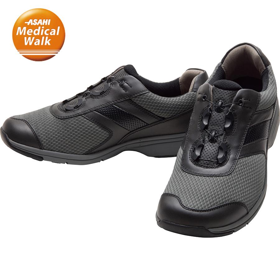 スニーカー メンズ ウォーキング 幅広 4e アサヒメディカルウォークbo M018 グレー アサヒシューズ直営店 通販 Paypayモール