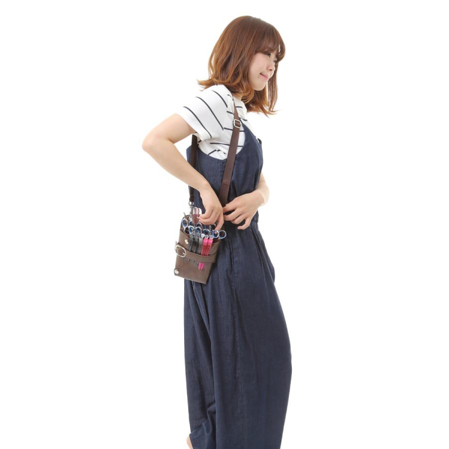 Charlottey シザーケース 美容師 トリマー 通販 5丁 シザーバッグ ベルト付 シンプル プロ仕様 人気 おすすめ 美容 トリマー|sunrise-store|15