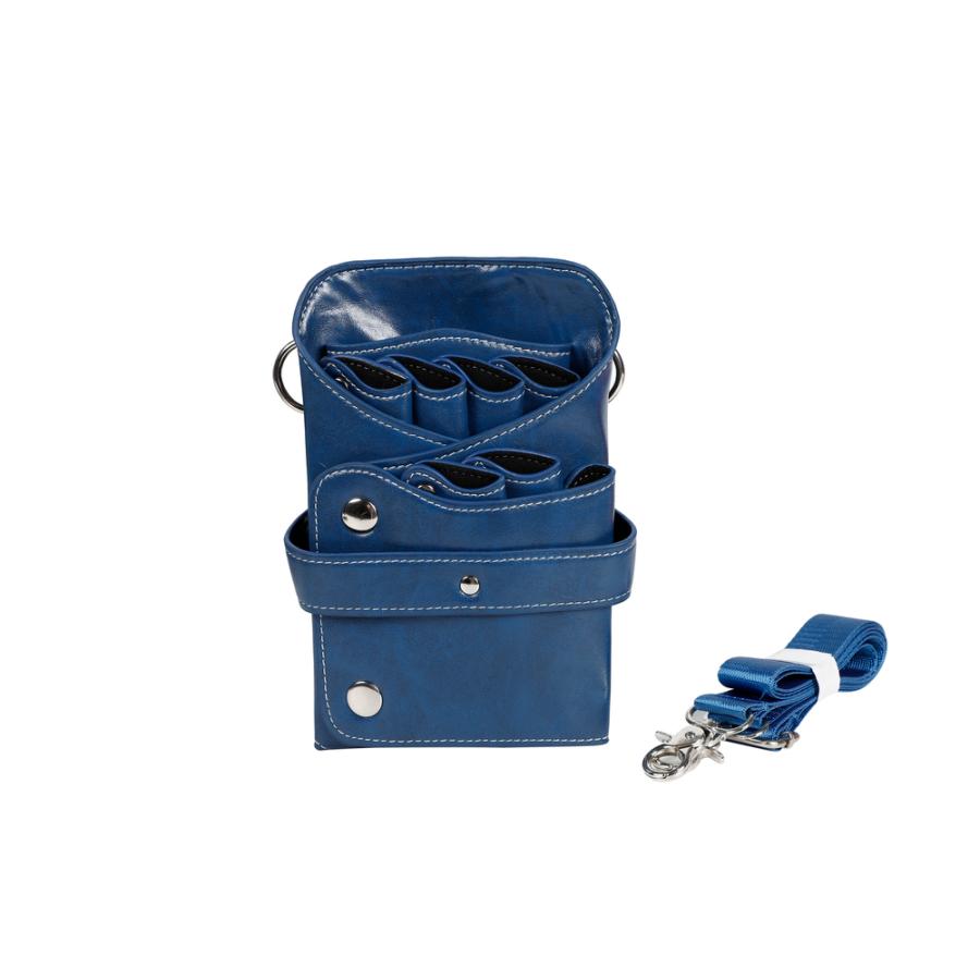 専用 コーム シザーケース セット LUMIACTY シザーケース 美容師 PVCレザー トリマー シザーバッグ 6丁