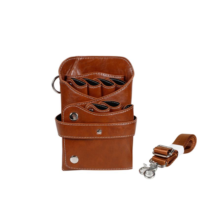 美容商材　小物　諸々 LUMIACTY シザーケース 美容師 PVCレザー トリマー シザーバッグ 6丁