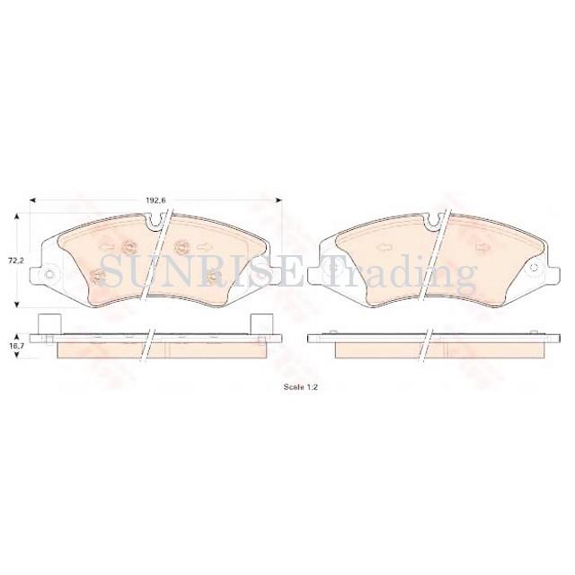 LandRover ブレーキパッド フロント｜sunrise-trading｜02