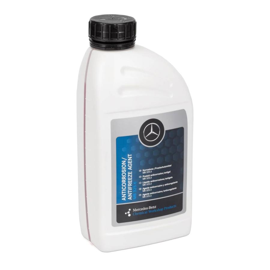 【未使用】ベンツ用ロングライフクーラント LLC 赤1L×本で合計6L希釈 Mercedes-Benz（メルセデス・ベンツ） ロングライフクーラント 1.0L 赤