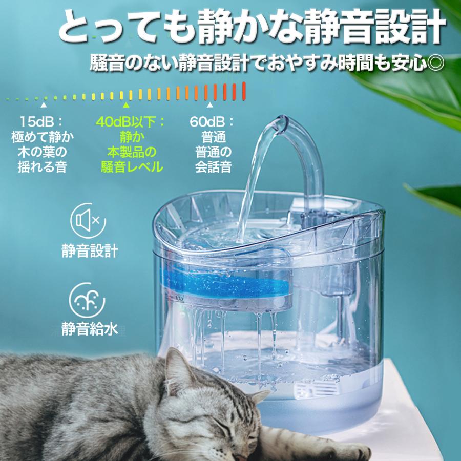 ペット給水器 犬 猫 フィルタ 自動 水飲み器 循環浄水給水器 超静音 活性炭フィルター付き 大容量 自動給水器 ペット 循環式 透明 おすすめ  送料無料 :petawd01:SUNRISE market - 通販 - Yahoo!ショッピング