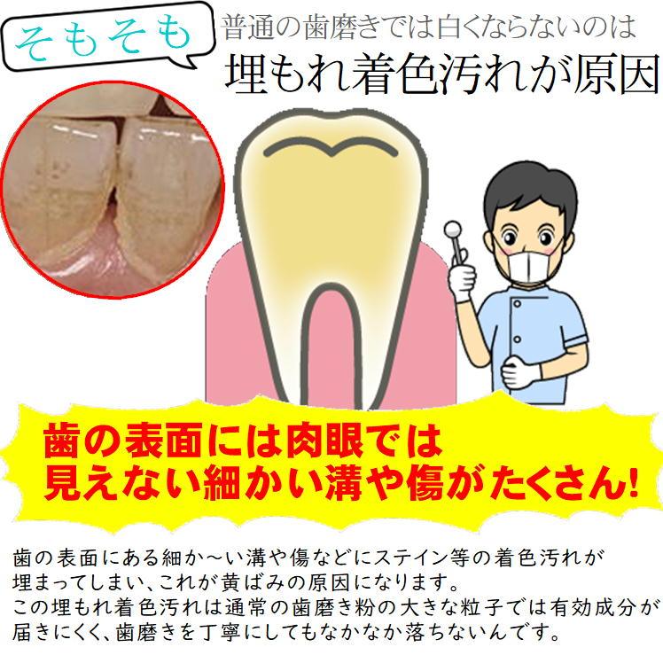 歯磨き粉 ホワイトニング 自宅 歯 を 白く する 歯みがき粉 虫歯 口臭 対策 口腔ケア オーラルケア 黄ばみ 除去 日本製 O-CLEAR トゥースホワイトパウダー｜sunroad1｜11