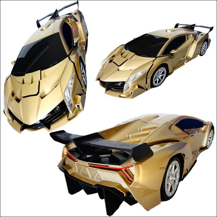 ラジコンカー ロボット おもちゃ 玩具 車 子供 Rcカー ロボ センサー付 ランボルギーニ 即納最大半額 変形 初心者向け ラジコン Rc
