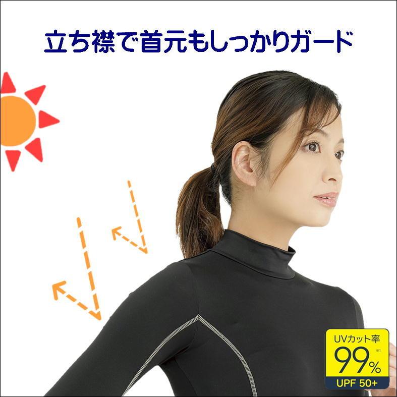 スポーツ インナー レディース 長袖 夏用 ラッシュガード フード