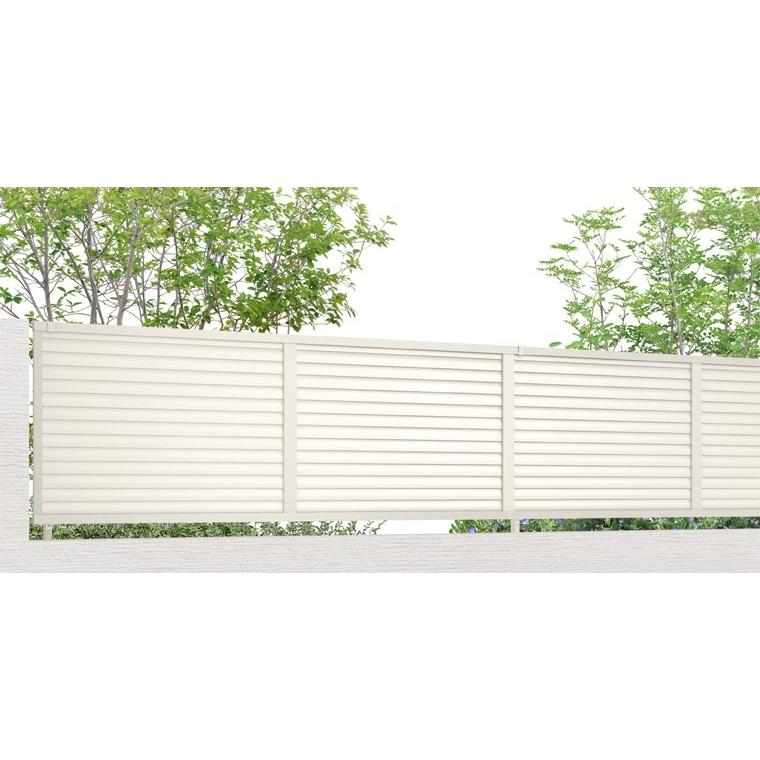 LIXILアルミフェンスAB  YL3型　4枚セット LIXIL（リクシル） フェンスAB YL3型（横ルーバー(3)）W2,000×H600 (高