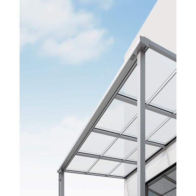 スピーネF型 バルコニー屋根タイプ W2,730ｍｍ(1.5間)×D1,185ｍｍ(4尺) 出幅自在桁仕様【リクシル】(テラス屋根 2〜3階用)｜sunroom-pro｜05