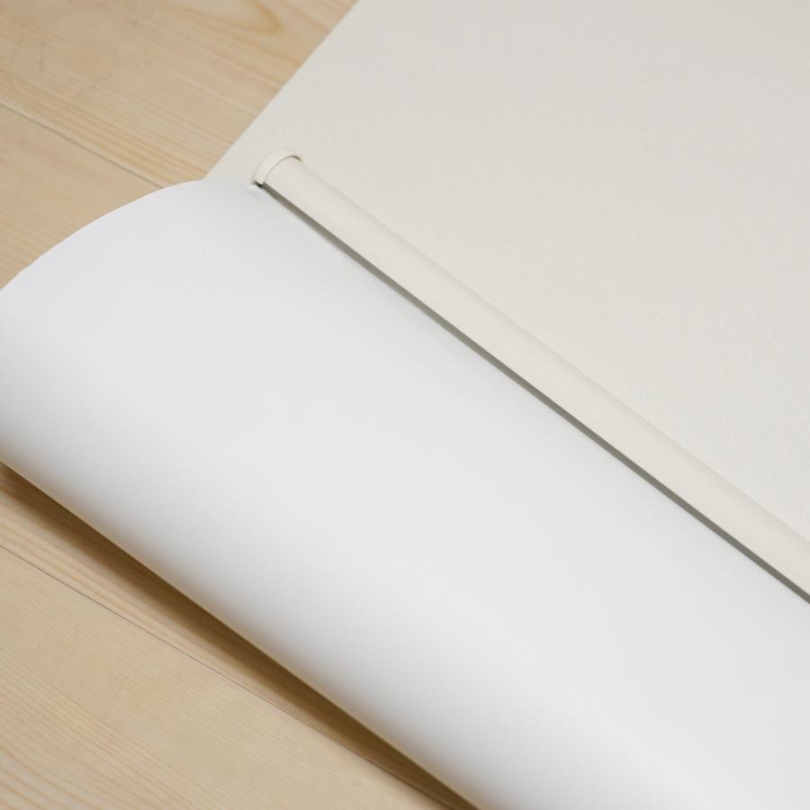 ロールスクリーン 白いロールスクリーン カーム 1本 遮光1級 選べる4