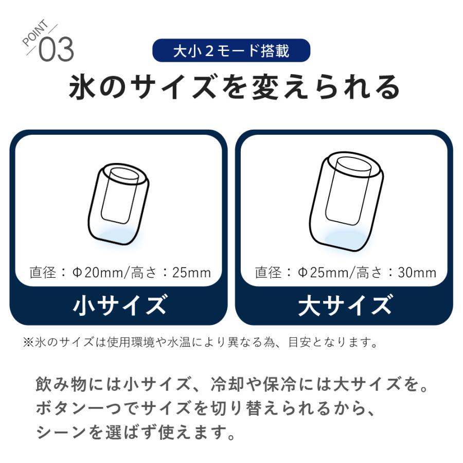 SunRuck（サンルック） 公式 製氷機 家庭用 小型 最短6分 高速製氷 丸