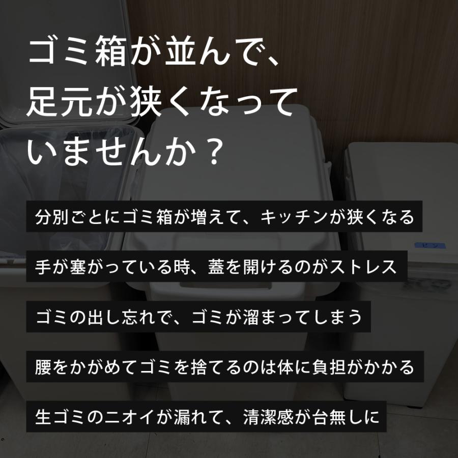 SunRuck（サンルック） 公式 ステンレス ゴミ箱 ダストボックス 45L