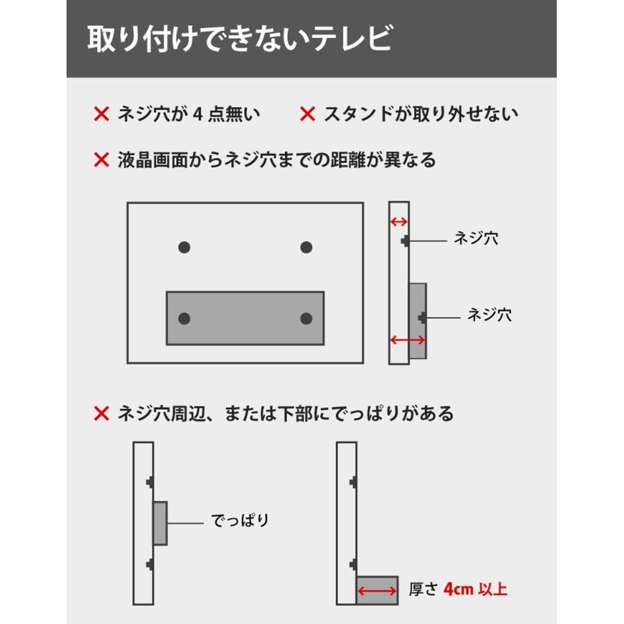 Sun Ruckテレビスタンド SR-TVST05 ホワイト 生産終了品】 壁寄せテレビスタンド ハイタイプ 32～65インチ対応 SR