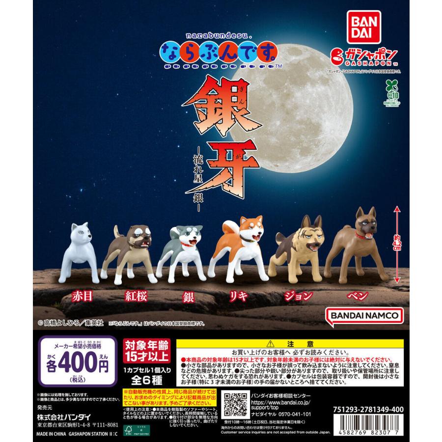 銀牙 －流れ星 銀－ フィギュアコレクション 全6種コンプリートセット ならぶんです。 銀牙―流れ星 銀― 【全6種 コンプリート セット