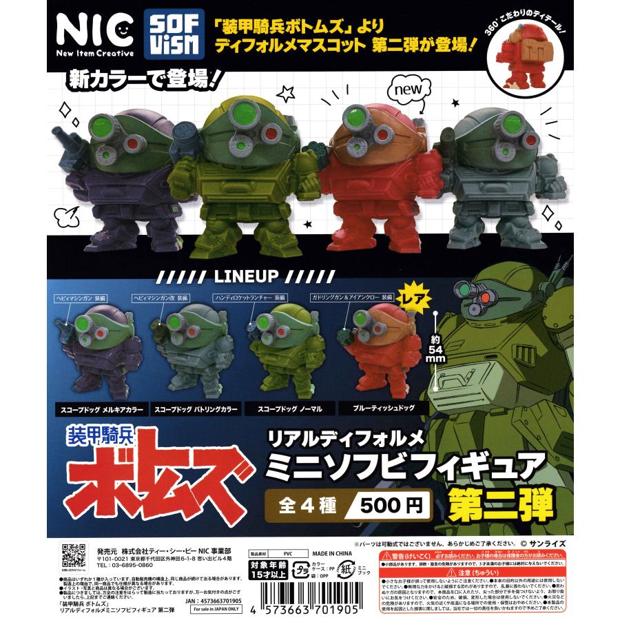 装甲騎兵ボトムズ リアルディフォルメミニソフビフィギュア 第二弾