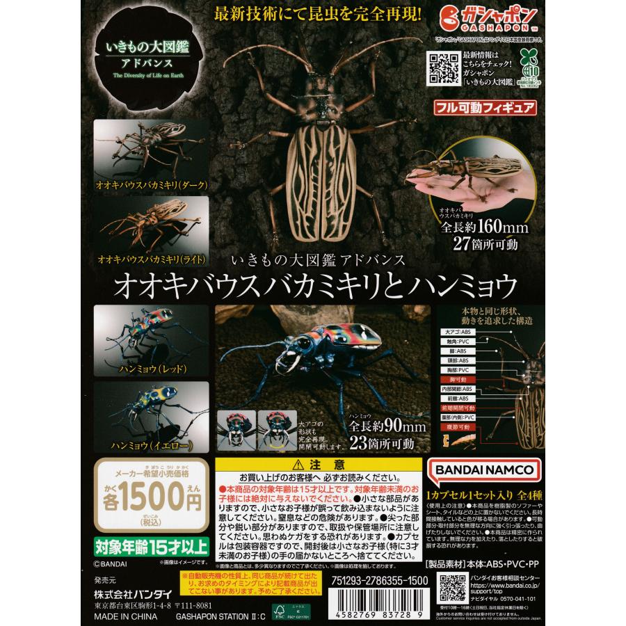 いきもの大図鑑アドバンス オオキバウスバカミキリとハンミョウ